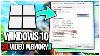 How To Increase VRAM ✅  Double Your Dedicated Video Memory 🔥 Boost FPS  2023 [upl. by Adnael]