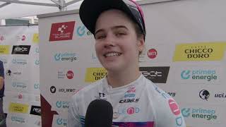 Neve Bradbury  Interview at the finish  Stage 3  Tour de Suisse Women 2024 [upl. by Ronald]