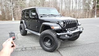 NEW Jeep Wrangler Sahara 4XE Start Up Test Drive Walkaround POV and Review [upl. by Suoicul]