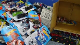 2014 E Hot Wheels Case USA Long Cards Factory Sealed Cases Unboxing [upl. by Selhorst]