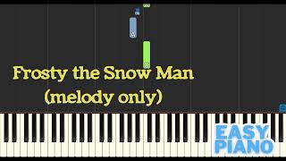 Frosty the Snow Man Easy Piano Tutorial [upl. by Eelrahs]