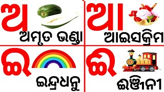 Animated Odia BarnaMala  Odia Barnabodha latter  ABC Odia BarnaMala  Odia Alphabets [upl. by Rudelson]