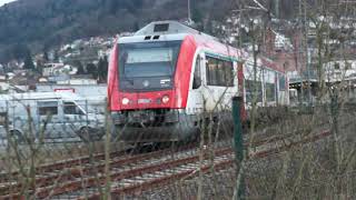 Zugverkehr in Eberbach am Neckar [upl. by Alessig735]