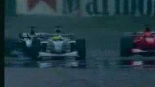 Sorpassone di Hakkinen su Michael Schumacher [upl. by Wyne]