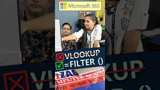 🔥🔥Use Filter instead of Vlookup🔥Filter Function in office 365 shorts ytviral excelformula [upl. by Marjorie]