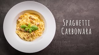 Spaghetti Carbonara Rezept [upl. by Akiwak]