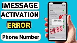 iMessage activation error phone number  iMessage activation unsuccessful phone number [upl. by Nylrac]