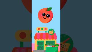 Dancing Fruit amp Veggies Short Grocery Store Sensory Adventure for Babies 🍎🥦 [upl. by Enomar]