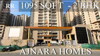 AJNARA HOMES  1095 SQFT  2 BHK  FLAT VIRTUAL TOUR  BEST DEAL PROPERTY FOR LIMITED TIME [upl. by Jacobsohn658]