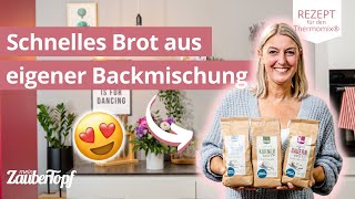 😍🍞 Schnell zubereitet Fluffiges Brot aus eigener Backmischung  Thermomix® Rezepte [upl. by Ylerebmik850]