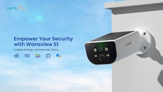 Experience Unmatched Security with Wansview S1 Solar Camera Powered by the Sun Always On the Run [upl. by Nyltiac91]