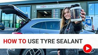 How to use tyre sealant  Using a tyre repair kit [upl. by Floss]