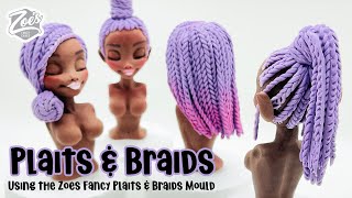 Zoes Fancy Cakes  NEW Plaits amp Braids Hairstyle Mould [upl. by Auqinahs]