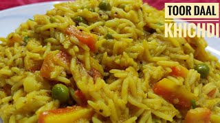 Toor daal ki masala Khichdi  बहुत ही स्वादिष्ट मसाला खिचड़ी तुर दाल का [upl. by Ydasahc]