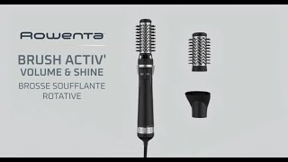 ROWENTA  Brush Activ Volume amp Shine  brushing de qualité professionnelle [upl. by Nyrhtakyram24]