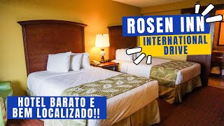 ROSEN INN INTERNATIONAL DRIVE Hotel bom barato e bem localizado em Orlando Review Completo [upl. by Jamill]