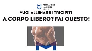 🔥VUOI ALLENARE I TRICIPITI A CORPO LIBERO🔥 [upl. by Marj956]