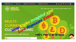 multiminingme New Dubbler Earning Sites l Live Deposit 1BTC l 200 Profit After 24 Hours [upl. by Jamesy]