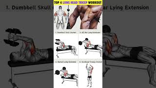 4 Best Tricep Long Head Workout Routine workout tricepsworkout [upl. by Palmore32]