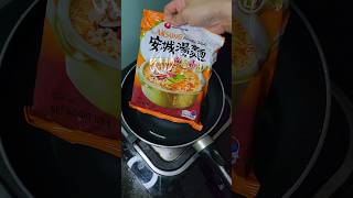 Nong Shim Instant Noodles Soup shortsspicynoodlesnoodlesnoodlesrecipe viral fyp [upl. by Koralie]