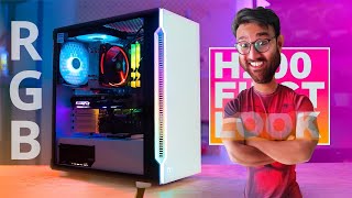 Thermaltake H200 Tempered Glass Snow Edition RGB Light Strip ATX Mid Tower Case 2022 [upl. by Eimor49]