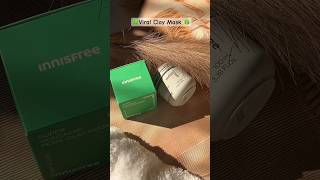 Super volcanic pore clay mask shorts claymask innisfree facemask faceglow skincare [upl. by Zaraf]