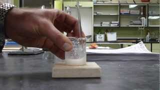 Endothermic Reaction  two solids [upl. by Price152]