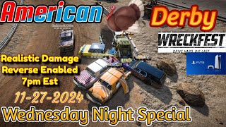 American Wreckfest Turkey Derby LIVE [upl. by Iahc]