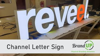 Channel Letter Sign  Manufacturing Process at BrandUP [upl. by Ahsina]