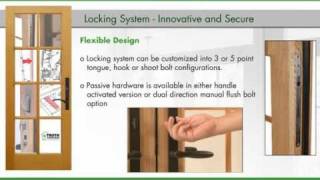 Sentry Patio Door System  Locks [upl. by Naenaj]