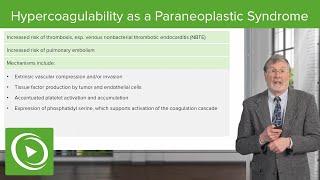 Hypercoagulability as a Paraneoplastic Syndrome [upl. by Colb]