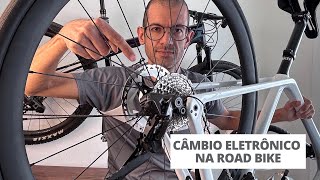 Câmbio eletrônico na road bike [upl. by Skipp]