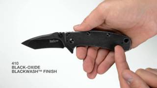 Kershaw 1556TBW  Cryo II  Tanto BlackWash [upl. by Durrace988]