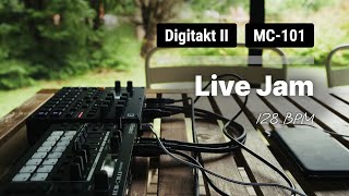 Electronic Jam Digitakt  MC101  128 BPM  4K  2024 [upl. by Aokek]