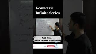 Geometric Series Explained in 1 Minute  Infinite Series Quick Guide infiniteseries [upl. by Ettenej]