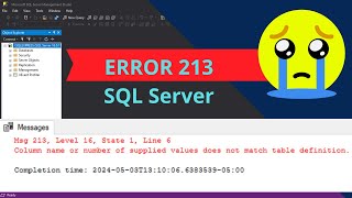 SQL Server  Error  El nombre de la columna o el número de valores proporcionados no coincide con l [upl. by Llewop]