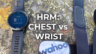 Heart rate monitors comparison test Chest Wahoo TICKR X VS Wrist Garmin Forerunner 945 LTE [upl. by Georgi]