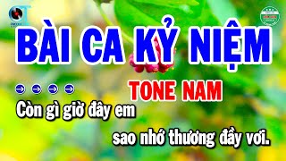 Karaoke Bài Ca Kỷ Niệm Tone Nam Nhạc Sống Bolero Beat Chuẩn 2025  Cẩm Tiên Organ [upl. by Ecnirp]