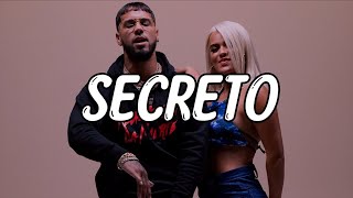 Anuel AA Karol G  Secreto Expert Video Lyrics [upl. by Justinian127]