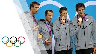 Michael Phelps Final London 2012 Race  Mens 4 x 100m Medley  London 2012 Olympic Games [upl. by Ynnelg]