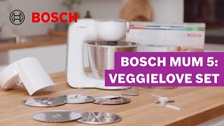 Gemüse in jeder Form VeggieLove Set für die MUM 5  Bosch MUM [upl. by Drazze211]