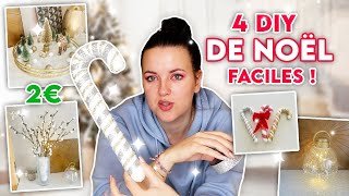 4 DIY de NOËL ⭐ Déco FACILE et PAS CHER  🎄Déco de Noël [upl. by Adyeren99]