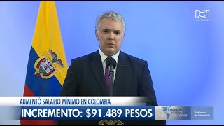 Colombia aumentó el salario mínimo en un 107 [upl. by Keil]