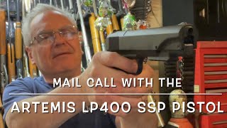 Mail call with the Artemis LP400 single stroke pneumatic air pistol Snow Peak 1911 replica [upl. by Einattirb]