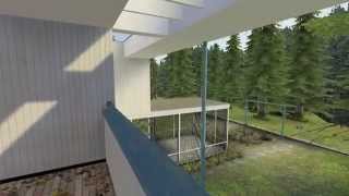 Gropius House Realtime Architectural Walkthrough in Source Engine [upl. by Nager]