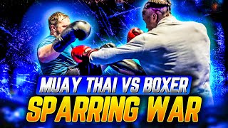 MUAY THAI VS BOXER SPARRING WARS… Bad Idea [upl. by Dempsey]