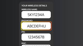 Change or reset your Sky WiFi password  Sky Help [upl. by Yellehs]