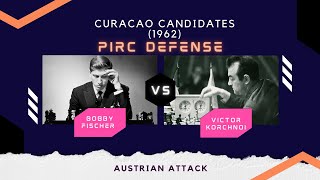 Korchnoi Destroys Fischer with Pirc Defense  Candidates Match in 1962  Game Review [upl. by Olocin]