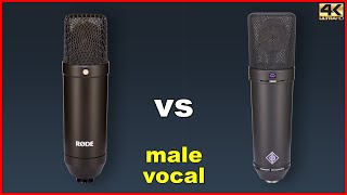 Røde NT1 vs Neumann U87 IA mt Male Vocals  Music [upl. by Misab983]