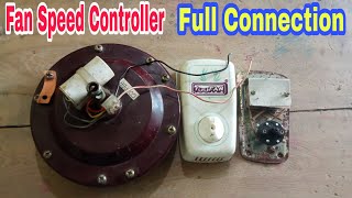 Fan Speed Controller Connection  Fan Regulator Connection कैसे करे  पंखा मे Regulator कैसे लगाये [upl. by Yrocaj]